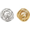 image:image1 PCS Gold Spiral Swirl Brooch Women Minimalist Anniversary Fashion Pins1 Gold 1 Silver