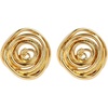image:image1 PCS Gold Spiral Swirl Brooch Women Minimalist Anniversary Fashion Pins2 Gold