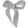 image:imageGold Brooch for Women Elegant Bow Brooch Pin Vintage Brooches for Women Fashion Large Ribbon Knot Jewelry Lapel PinSilver