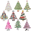 image:imageHalloween Thanksgiving Fall Christmas Theme Crystal Brooch Set with Rhinestone Crystal Halloween Thanksgiving Fall Christmas OrnamentChristmas Tree
