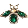 image:imageRhinestone Bee Brooch Pin for Women Men Fashion Crystal Vintage Green CZ Emerald Insect Animal Brooches Lapel Pins Dainty Dress Accessories Jewelry Boutonniere Corsage for Hat Bag Suit Tie Wedding BirthdayGold