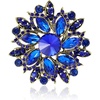 image:imageTrendy Large Rhinestone Flower Brooches 8color for Women Luxury Office Party Casual Pins Jewelry Accessories GiftsBlue