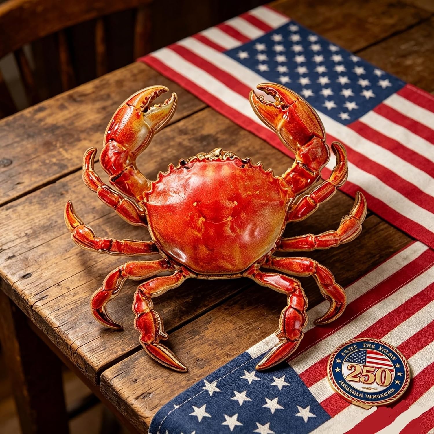 image:imageMALOYANVE Crab Brooch Pin for Women Men Vintage Gold Plated Crab Enamel Lapel Pin Ocean Marine Animal Brooch for Jackets Hats Scarves Bags Gift for Beach LoversOrange