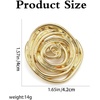 image:image1 PCS Gold Spiral Swirl Brooch Pins for Women Minimalist FashionGold
