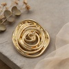 image:image1 PCS Gold Spiral Swirl Brooch Pins for Women Minimalist FashionGold