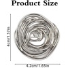 image:image1 PCS Gold Spiral Swirl Brooch Pins for Women Minimalist FashionSilver