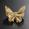 image:image1 Piece Butterfly Crystal Brooch Pin for Women Dress Shirt JewelryGold