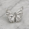 image:image1 Piece Butterfly Crystal Brooch Pin for Women Dress Shirt JewelrySliver