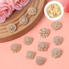 image:image12 PCS Gold Rhinestone Brooch Pin Gold Flower Brooch for Women
