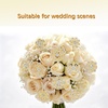 image:image1236 Pieces Wedding Bouquet Brooches for Women Fashion Rhinestone Bulk Flower Brooch Pins for CraftsGold12pieces