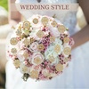 image:image1236 Pieces Wedding Bouquet Brooches for Women Fashion Rhinestone Bulk Flower Brooch Pins for CraftsGold36pcs