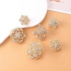 image:image1236 Pieces Wedding Bouquet Brooches for Women Fashion Rhinestone Bulk Flower Brooch Pins for CraftsGold36pcs