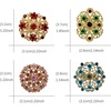 image:image1236 Pieces Wedding Bouquet Brooches for Women Fashion Rhinestone Bulk Flower Brooch Pins for CraftsMulticolor12pcs
