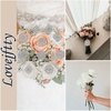 image:image1236 Pieces Wedding Bouquet Brooches for Women Fashion Rhinestone Bulk Flower Brooch Pins for CraftsSilver12pcs