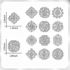 image:image1236 Pieces Wedding Bouquet Brooches for Women Fashion Rhinestone Bulk Flower Brooch Pins for CraftsSilver12pcs