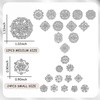 image:image1236 Pieces Wedding Bouquet Brooches for Women Fashion Rhinestone Bulk Flower Brooch Pins for CraftsSilver36pcs