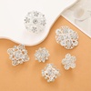 image:image1236 Pieces Wedding Bouquet Brooches for Women Fashion Rhinestone Bulk Flower Brooch Pins for CraftsSilver36pcs