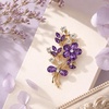 image:image1Pcs Purple Flower Brooch Pins for Crafts Floral Vintage Brooches