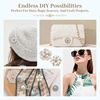 image:image21 Pcs Pearl Rhinestone Brooch Pin Set Floral Crystal Brooches and Pins Elegant Lapel Pins with Secure Pin Back Accessories for Clothes Bags Wedding DIY Decoration 9 StylesGold