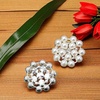 image:image24 pcs Pearl Buttons Rhinestone Crystal Gold Flatback Beads Brooches Elegant Embellishment Accessory DIY Craft for Wedding Party Bags Shoes Dress Home Decoration 287mm Upgraded Design GoldSilver