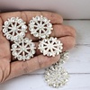 image:image24 pcs Pearl Buttons Rhinestone Crystal Gold Flatback Beads Brooches Elegant Embellishment Accessory DIY Craft for Wedding Party Bags Shoes Dress Home Decoration 287mm Upgraded Design GoldRound Rhinestone Silver