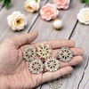 image:image24 pcs Pearl Buttons Rhinestone Crystal Gold Flatback Beads Brooches Elegant Embellishment Accessory DIY Craft for Wedding Party Bags Shoes Dress Home Decoration 287mm Upgraded Design GoldRound Rhinestone Gold