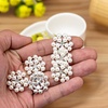 image:image24 pcs Pearl Buttons Rhinestone Crystal Gold Flatback Beads Brooches Elegant Embellishment Accessory DIY Craft for Wedding Party Bags Shoes Dress Home Decoration 287mm Upgraded Design GoldSilver