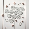 image:image24 pcs Pearl Buttons Rhinestone Crystal Gold Flatback Beads Brooches Elegant Embellishment Accessory DIY Craft for Wedding Party Bags Shoes Dress Home Decoration 287mm Upgraded Design GoldRound Rhinestone Silver