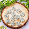 image:image24 pcs Pearl Buttons Rhinestone Crystal Gold Flatback Beads Brooches Elegant Embellishment Accessory DIY Craft for Wedding Party Bags Shoes Dress Home Decoration 287mm Upgraded Design GoldSilver