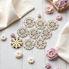 image:image24 pcs Pearl Buttons Rhinestone Crystal Gold Flatback Beads Brooches Elegant Embellishment Accessory DIY Craft for Wedding Party Bags Shoes Dress Home Decoration 287mm Upgraded Design GoldRound Rhinestone Gold