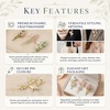 image:image3Pcs Vintage Rhinestone Lily Rose Brooch Set
