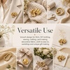image:image4 PCS Gold Brooches for Women Gold Brooch Unique Designs for Clothing