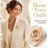 image:image4 PCS Gold Brooches for Women Gold Brooch Unique Designs for Clothing