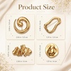 image:image4 PCS Gold Brooches for Women Gold Brooch Unique Designs for Clothing
