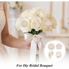image:image4 Pcs Pearl Brooches and Pins for Women Crystal Gold Brooch Pin Elegant for Women Daily Wear and Commemorative Wedding Bouquet Crafts