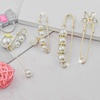 image:image5 Pieces Pearl Brooch Safety Pins for Clothes Safety Pin for Women Fashion Sweater Shawl Collar Dresses Cardigan Clips Faux Crystal Pearl Brooches Set for Girls Jewelry Decoration Accessories Gold