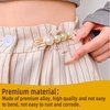 image:image5 Pieces Pearl Brooch Safety Pins for Clothes Safety Pin for Women Fashion Sweater Shawl Collar Dresses Cardigan Clips Faux Crystal Pearl Brooches Set for Girls Jewelry Decoration Accessories Gold