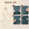 image:image5 Pieces Pearl Brooch Safety Pins for Clothes Safety Pin for Women Fashion Sweater Shawl Collar Dresses Cardigan Clips Faux Crystal Pearl Brooches Set for Girls Jewelry Decoration Accessories Gold