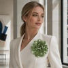 image:image63 Inches Large Flower Rose Brooch Pins for Women Fashion  Charming Floral Lapel Pin for Women Fashion  Elegant Brooches for Woman Accessories amp Stylish Lapel Pins for Clothes Sapphire BluePea Green