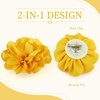 image:image63 Inches Large Flower Rose Brooch Pins for Women Fashion  Charming Floral Lapel Pin for Women Fashion  Elegant Brooches for Woman Accessories amp Stylish Lapel Pins for Clothes Sapphire BlueYellow