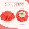 image:image63 Inches Large Flower Rose Brooch Pins for Women Fashion  Charming Floral Lapel Pin for Women Fashion  Elegant Brooches for Woman Accessories amp Stylish Lapel Pins for Clothes Sapphire BlueRose Red