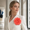 image:image63 Inches Large Flower Rose Brooch Pins for Women Fashion  Charming Floral Lapel Pin for Women Fashion  Elegant Brooches for Woman Accessories amp Stylish Lapel Pins for Clothes Sapphire BlueRose Red