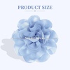 image:image63 Inches Large Flower Rose Brooch Pins for Women Fashion  Charming Floral Lapel Pin for Women Fashion  Elegant Brooches for Woman Accessories amp Stylish Lapel Pins for Clothes Sapphire BlueLight Blue