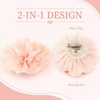 image:image63 Inches Large Flower Rose Brooch Pins for Women Fashion  Charming Floral Lapel Pin for Women Fashion  Elegant Brooches for Woman Accessories amp Stylish Lapel Pins for Clothes Sapphire BlueLight Pink