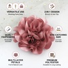 image:image63 Inches Large Flower Rose Brooch Pins for Women Fashion  Charming Floral Lapel Pin for Women Fashion  Elegant Brooches for Woman Accessories amp Stylish Lapel Pins for Clothes Sapphire BlueBlush Pink