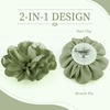 image:image63 Inches Large Flower Rose Brooch Pins for Women Fashion  Charming Floral Lapel Pin for Women Fashion  Elegant Brooches for Woman Accessories amp Stylish Lapel Pins for Clothes Sapphire BluePea Green