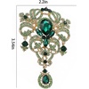 image:imageBlack Large Flower Shape Brooches Elegant Accessory for Clothing and Bags Versatile Wear for Various Occasions Classic Black Color Design Secure Pin ClosureGreen