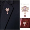 image:imageBlack Large Flower Shape Brooches Elegant Accessory for Clothing and Bags Versatile Wear for Various Occasions Classic Black Color Design Secure Pin ClosurePink