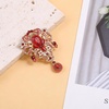image:imageBlack Large Flower Shape Brooches Elegant Accessory for Clothing and Bags Versatile Wear for Various Occasions Classic Black Color Design Secure Pin ClosureRed