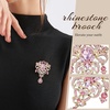 image:imageBlack Large Flower Shape Brooches Elegant Accessory for Clothing and Bags Versatile Wear for Various Occasions Classic Black Color Design Secure Pin ClosurePink